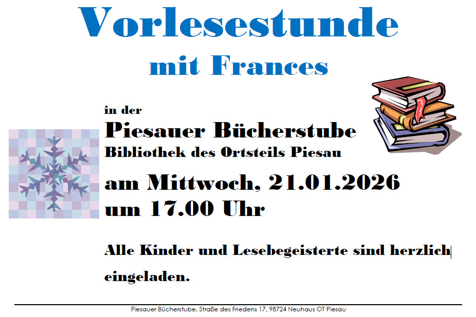 Vorlesestunde mit Frances