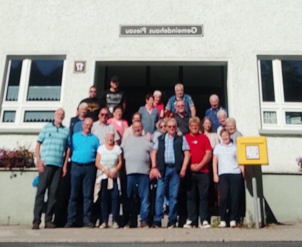 Damflos zu Besuch in Piesau Gruppenfoto